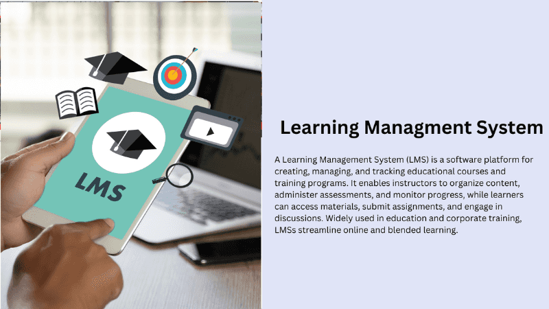 Custom software solution developed by MatrixBrains pvt ltd for Learnimng Management System(LMS), showcasing real-time quiz, poll, and survey and content watching and learning for corporate companies