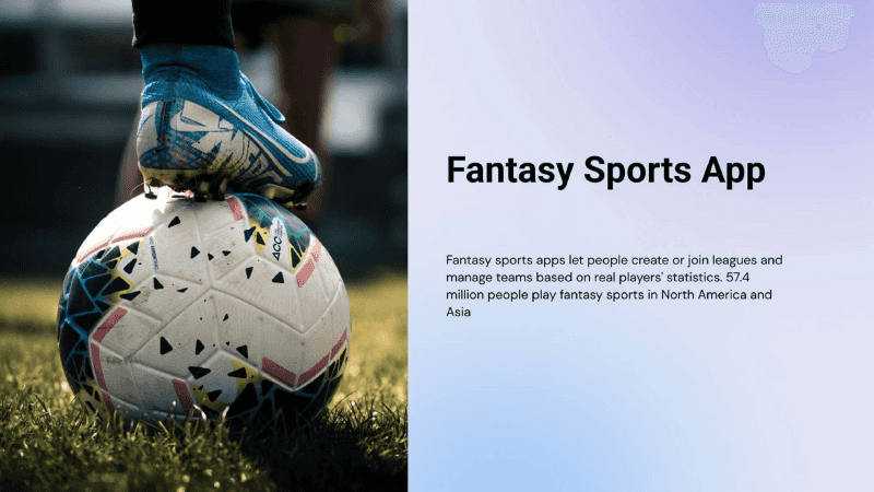 Fantasy Sports App developed by MatrixBrains PVT LTD for User interface of the Fantasy Sports App displaying live scores, player statistics, and team management options