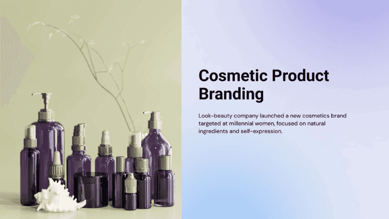 Custom branding solution design by MatrixBrains pvt ltd for cosmetic products, showcasing products with good branding and design of brand and products